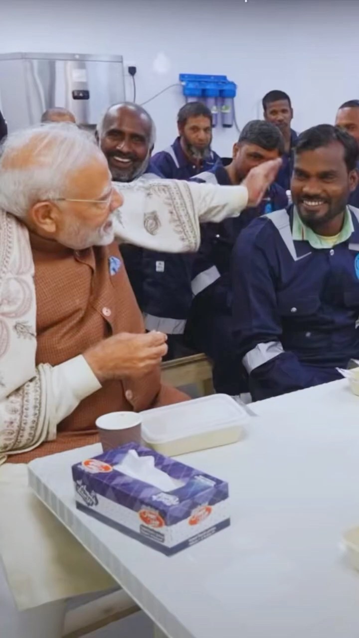 PM Modi's special meeting with Indian workers in Kuwait
